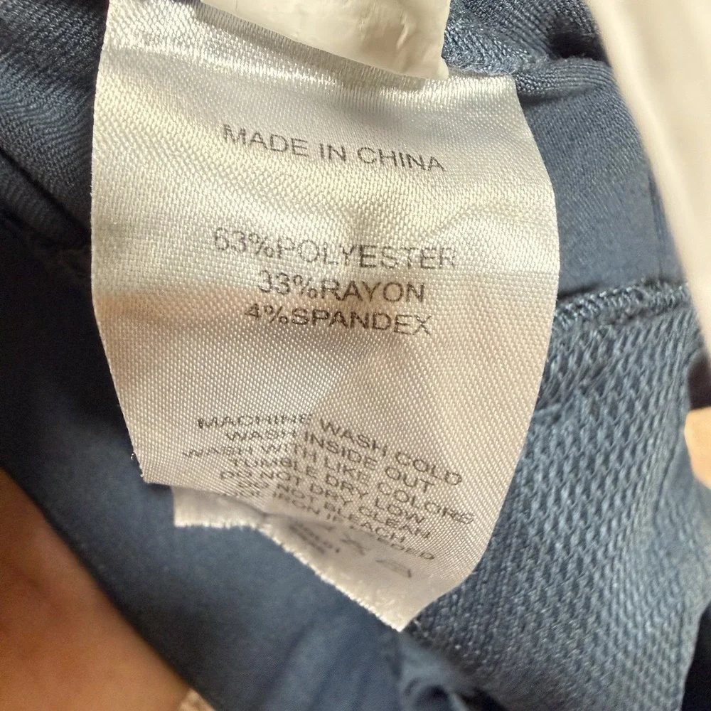 Quince Ultra-Stretch 24/7 Smart Chino Ocean Blue Performance Pants Mens 38x30